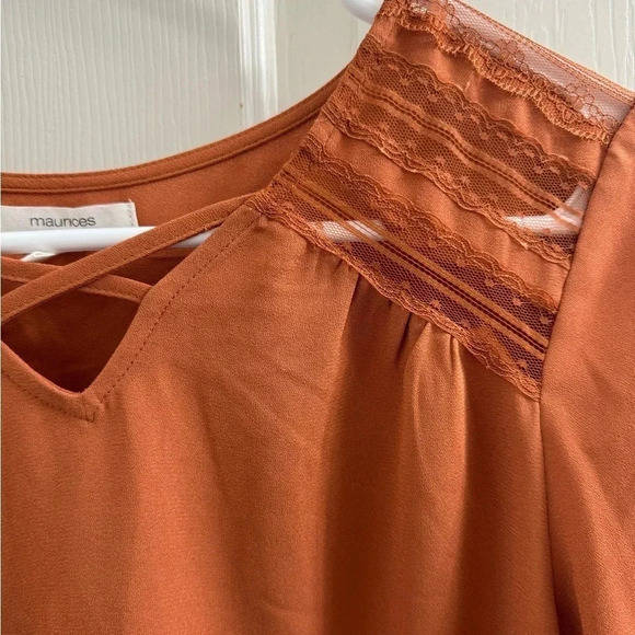 Maurices long sleeve flowy blouse - Picture 4 of 5